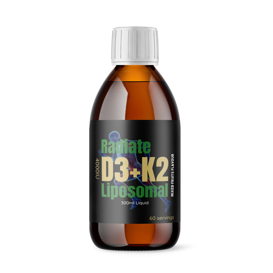 Radiate D3 + K2 4000IU Liposomal Liquid (Butterscotch)
