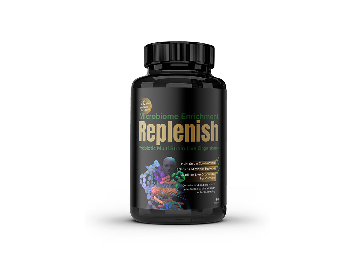 Replenish Probiotic Gut Microbiome Capsules